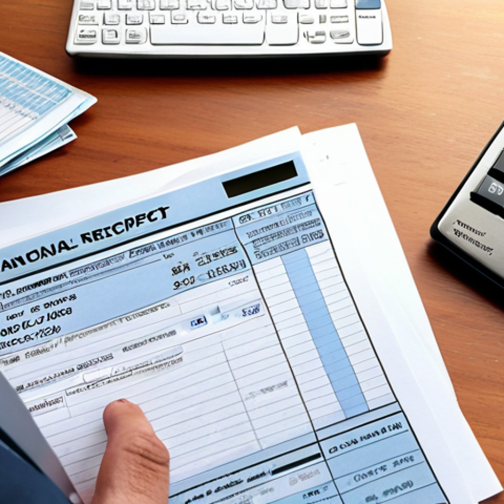 **Image:** A person thoughtfully reviewing financial documents (receipts, statements, tax forms) at a desk. A calculator and laptop are also visible. The scene has a bright, organized feel, conveying proactive tax planning.
    **Prompt:** Organized desk with financial documents, tax planning, calculator, laptop, bright and efficient, proactive finances.