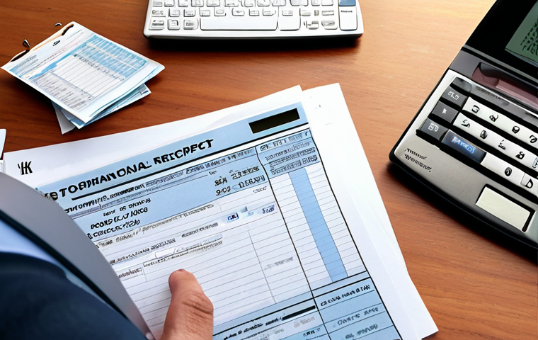 **Image:** A person thoughtfully reviewing financial documents (receipts, statements, tax forms) at a desk. A calculator and laptop are also visible. The scene has a bright, organized feel, conveying proactive tax planning.
    **Prompt:** Organized desk with financial documents, tax planning, calculator, laptop, bright and efficient, proactive finances.