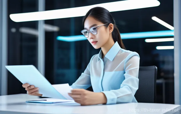 세무사로서의 전문적 성장 - **Prompt: "A young, professional Thai female tax accountant, in her late 20s, wearing a smart busine...