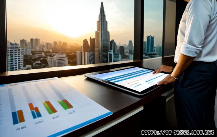 Home 17 세무사와 감사 절차 혁신 - Photorealistic modern audit innovation scene in a Bangkok accounting office, Thai tax accountant and...